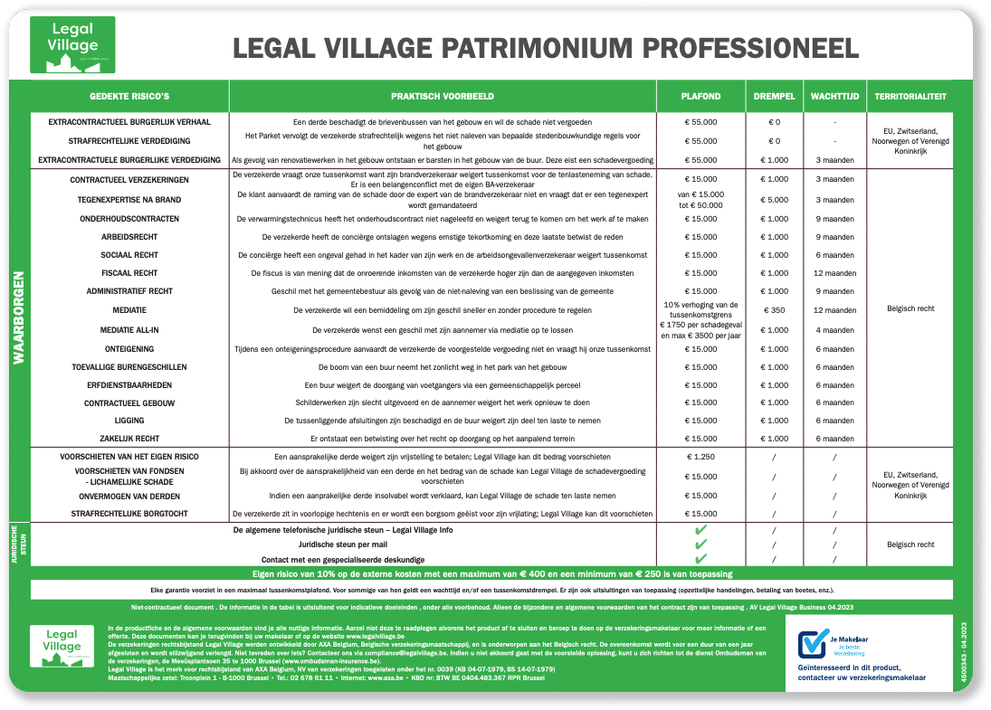 legal village patrimoine professionnelle